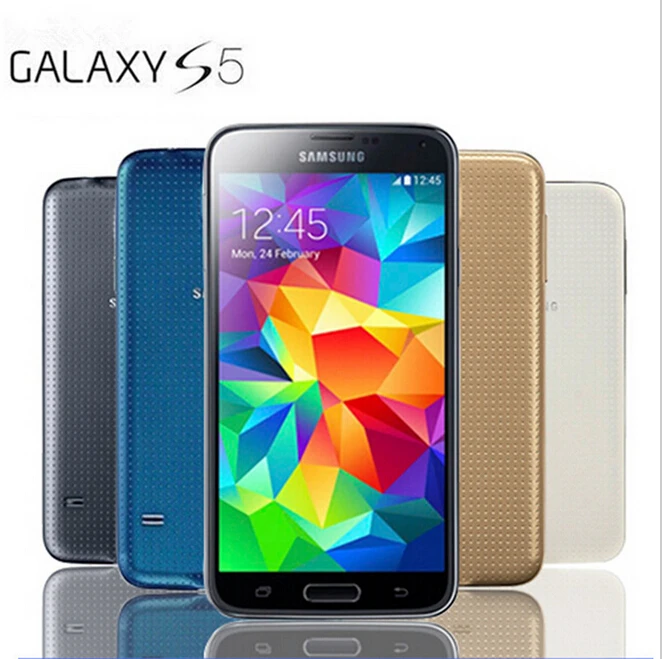 Hot Sale Smartphone Original Unlocked Samsung Galaxy S5 i9600 Quad core 3G 4G 16MP Camera GPS