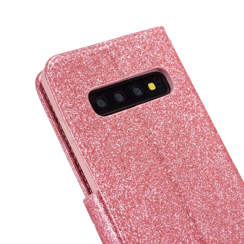 Чехол Alxun для Samsung Galaxy S10 Plus Роскошный кошелек из искусственной кожи блестящий