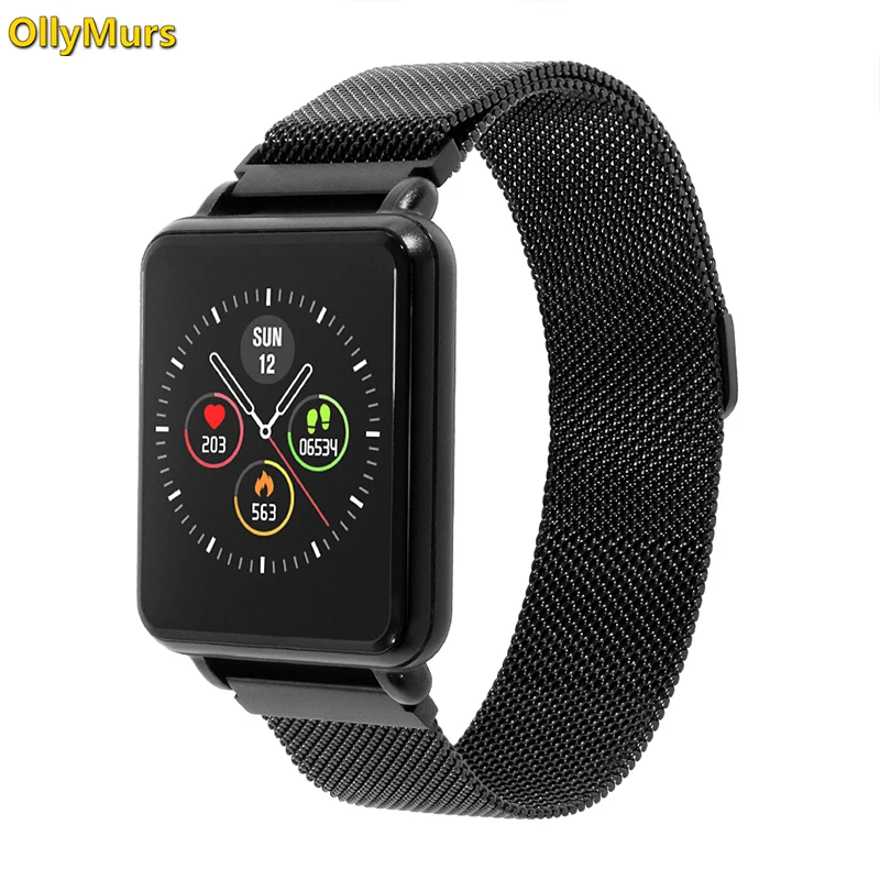 

2019 Land 1 Full touch screen Smart watch IP68 waterproof Bluetooth Sport fitness tracker Men Smartwatch For IOS Android Phone