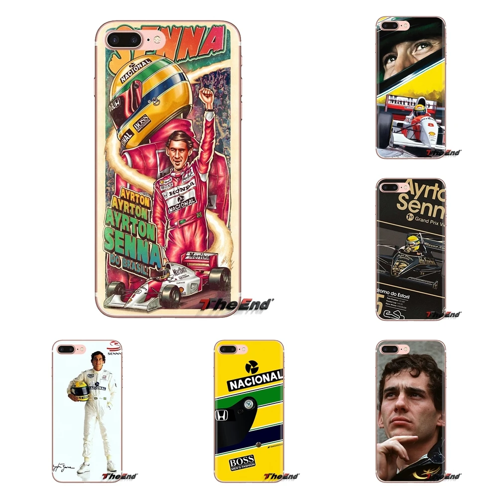 Чехол для мобильного телефона Huawei G7 G8 P7 P8 P9 P10 P20 P30 Lite Mini Pro P Smart Plus 2017 2018 2019 Ayrton Senna