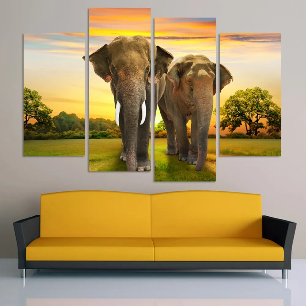 Aliexpress.com : Buy Abstract 4 Panel Animal Elephant Painting Photo Wall Modular Pictures For Living Room Decorative HD Poster Canvas Painting from ... Aliexpress.com : Buy Abstract 4 Panel Animal Elephant Painting Photo Wall Modular Pictures For Living Room Decorative HD Poster Canvas Painting from ...