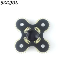 5 Шестерни Золотой Черный Новинка года Непоседа игрушки Шестерни цепи ручной Spinner Металлический Палец стресс spinner