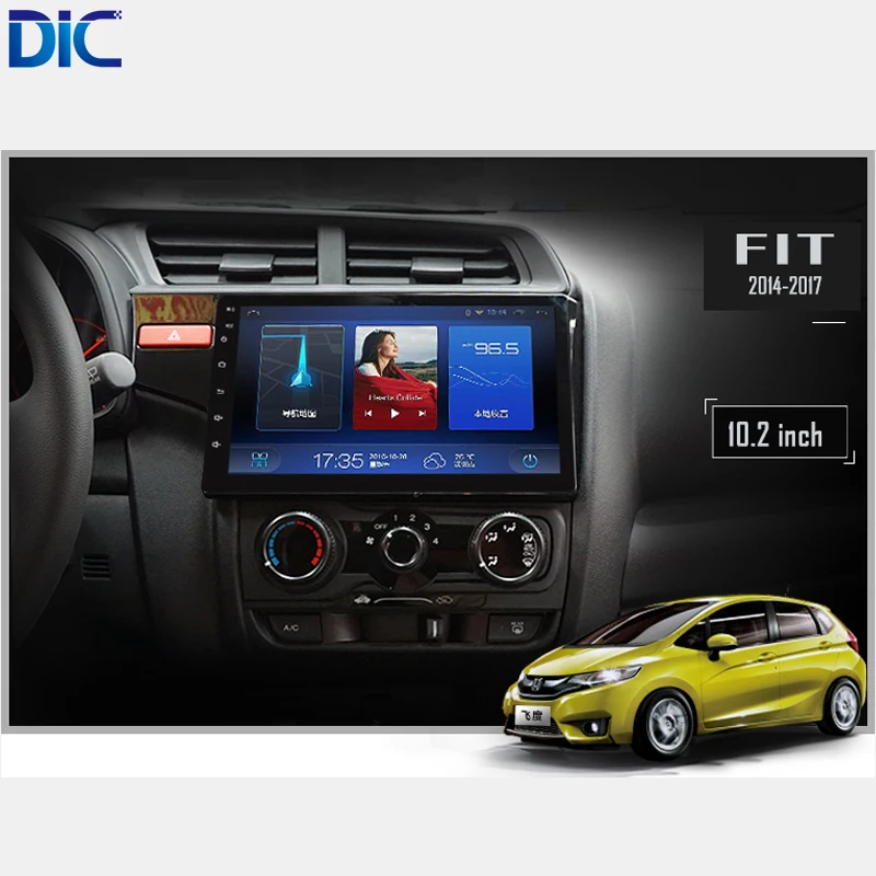 Top DLC android 6.0 navigation car player GPS right left hand drive car styling audio steering wheel video For Honda Fit 2014-2017 9