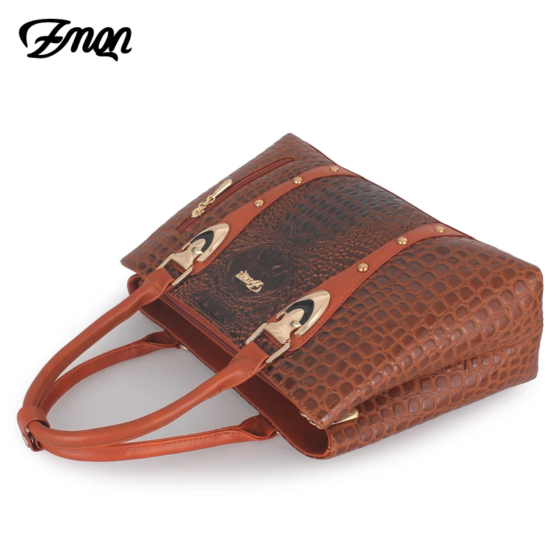 ZMQN Luxury Women Handbag 2019 Leather Bag For Women Designer Handbag Famous Brand Crocodile Ladies Hand Bag Bolsa Feminina C869