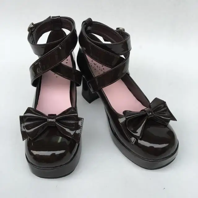 Gothic-Ankle-Cross-Belts-High-Heel-Pumps-Elegant-Single-Bow-Lolita-Princess-Heels-Shoes-8