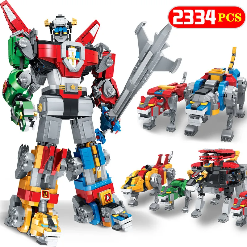 

Ideas Defender of The Universe Transformation Model Building Block Compatible Legoingly Voltron 21311 Bricks Toys Christmas Gift