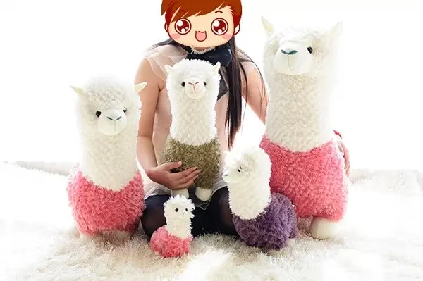 Милая плюшевая Alpacasso игрушка мягкие Животные куклы-альпаки Kawaii лама пакос мультфильм Детские куклы Brinquedos 20/35/45 см