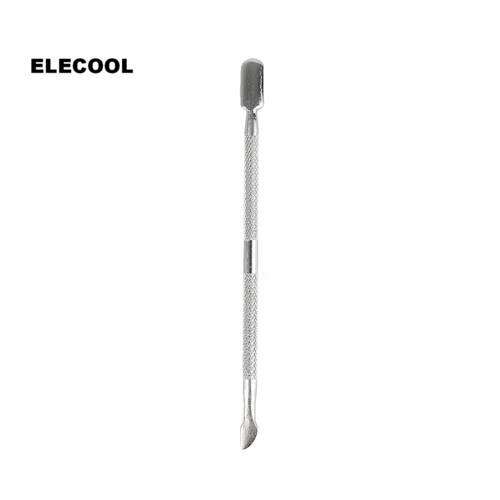 

ELECOOL Stainless Steel Cuticle Nail Pusher Portable Manicure Pedicure Care Cleaner Tools Cuticle Remover