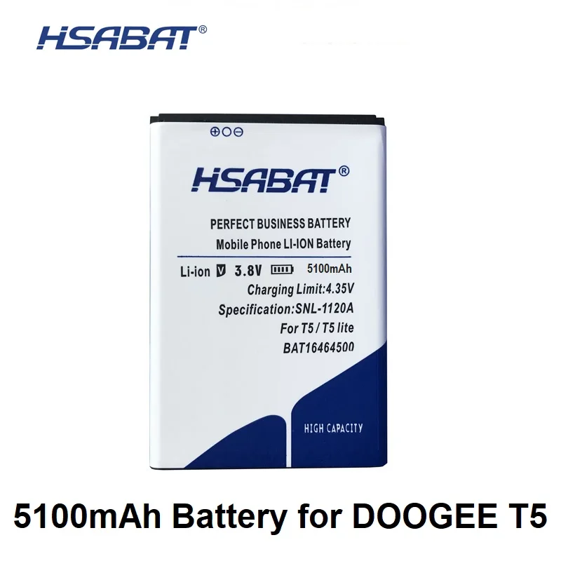 

HSABAT 5250mAh BAT16464500 Battery for DOOGEE T5 / T5 Lite