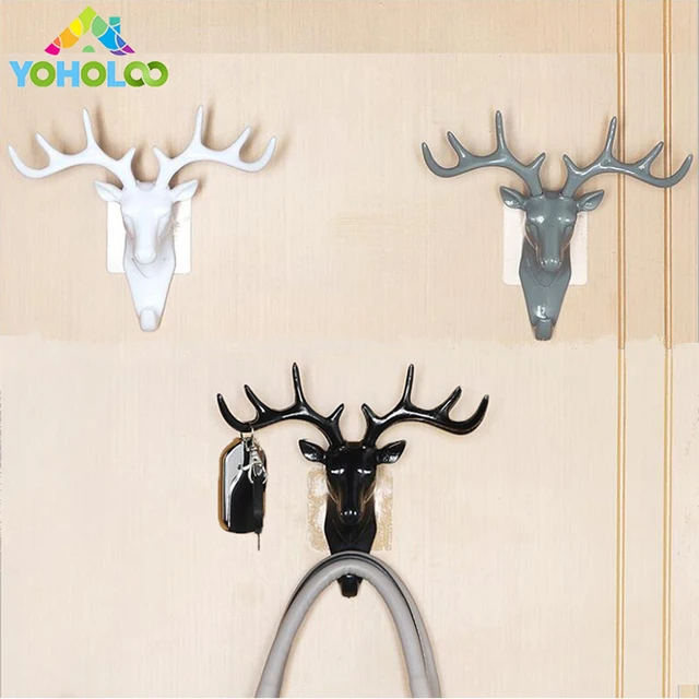 wall decor hooks antlers american style household decor hooks multi