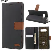 For Samsung Note 8 Case Original ROAR KOREA Twill Grain PU Leather Cell Phone Shell Cover Case for Samsung Galaxy Note 8