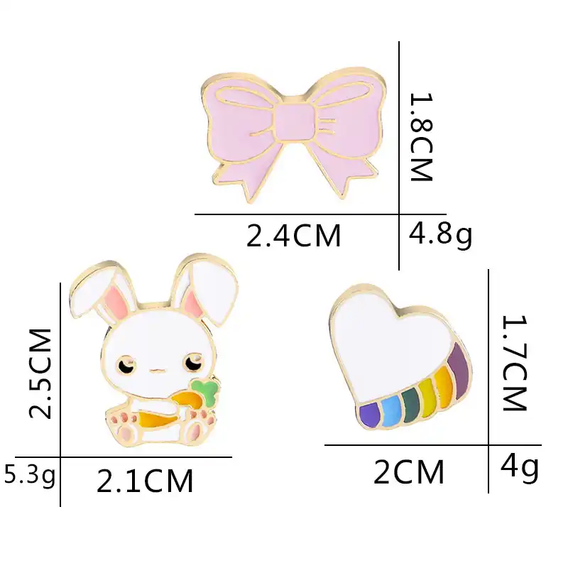 gratis unduh gambar animasi Busur Merah Muda Jantung Pin Untuk Wanita Kartun Lucu Kelinci Terkeren