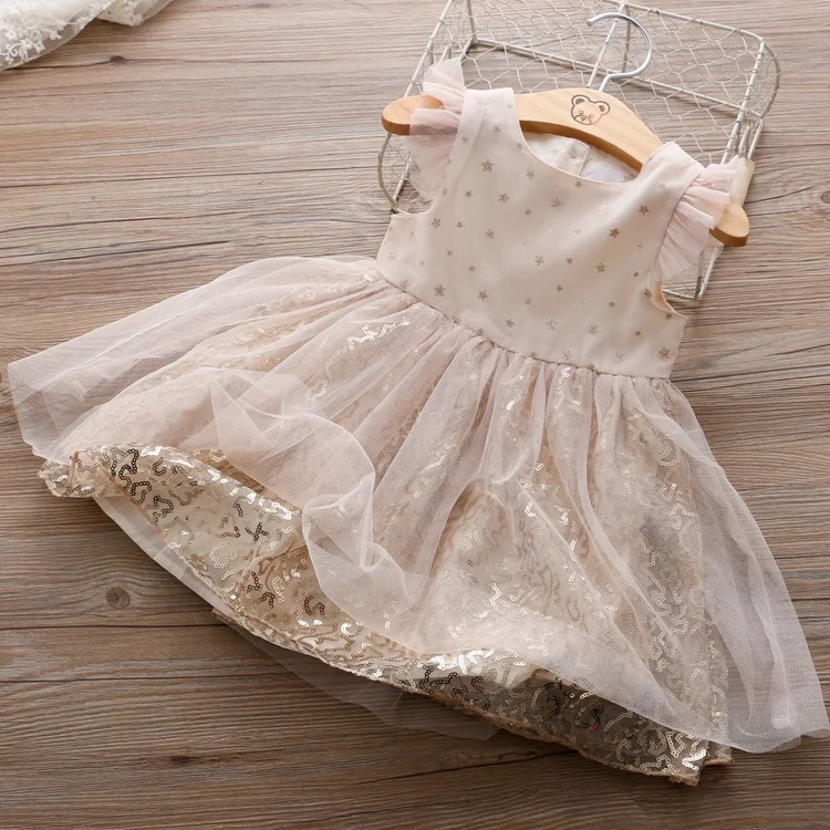 QAZIQILAND Very Beautiful Bow Baby Kid Girl Dress Cotton Soft Lace