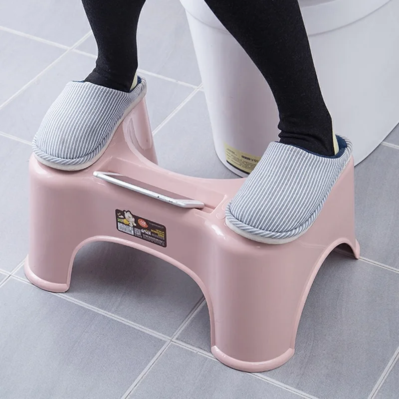 

U-Shaped Toilet Stool Seat Squatty Potty Bathroom Helper Plastic Footstool Squatting Foot seat Relieves Constipation Piles