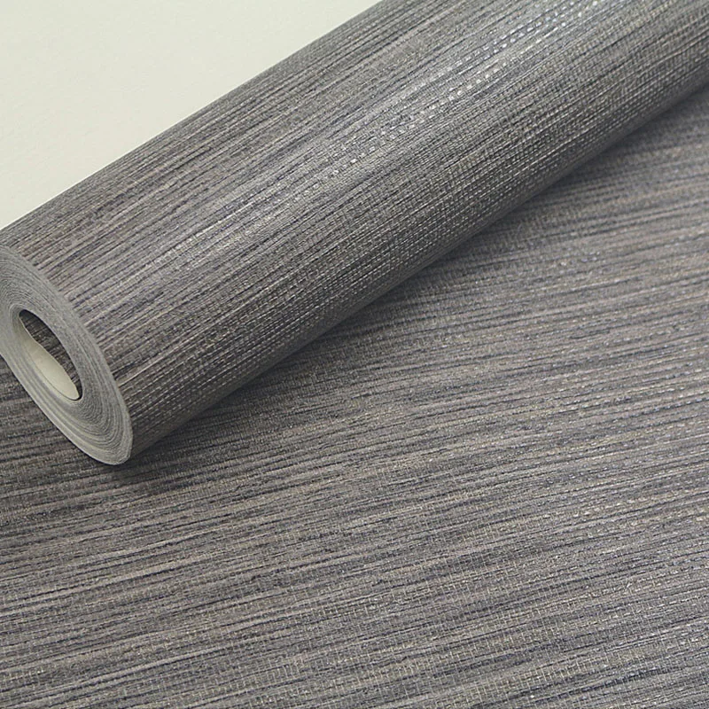 

PVC Solid Color Embossed Textured Wall Paper Modern Dark Grey Living Room Sofa TV Background Wallpaper Roll Desktop Wall Papers