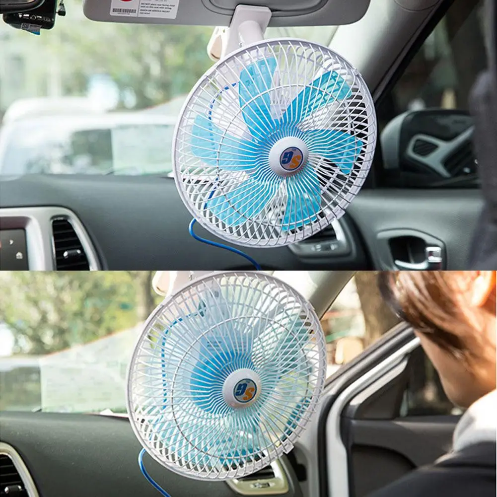 Car Cooler Solar Fan 12V 24V Electric Radiator Cooling Fan Reversible High Performance Thermo Cooler Ventilator 12v For Car