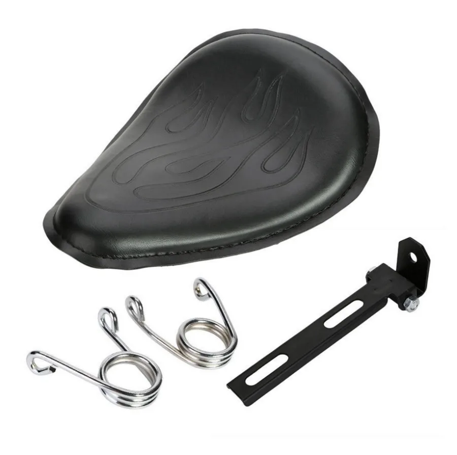 Solo Seat + Mounting Bracket Set For Harley Sportster XL 883 1200