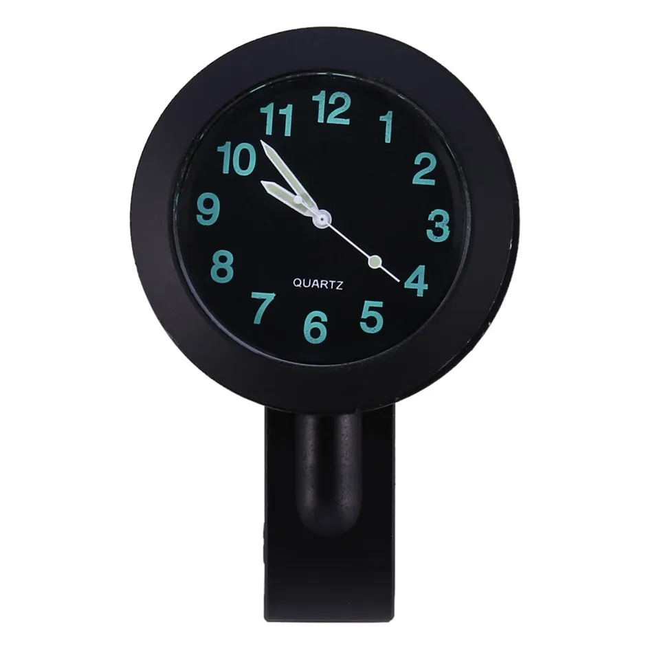 

7/8" Motorcycle Accessory Handlebar Mount Clock Watch Universal Black