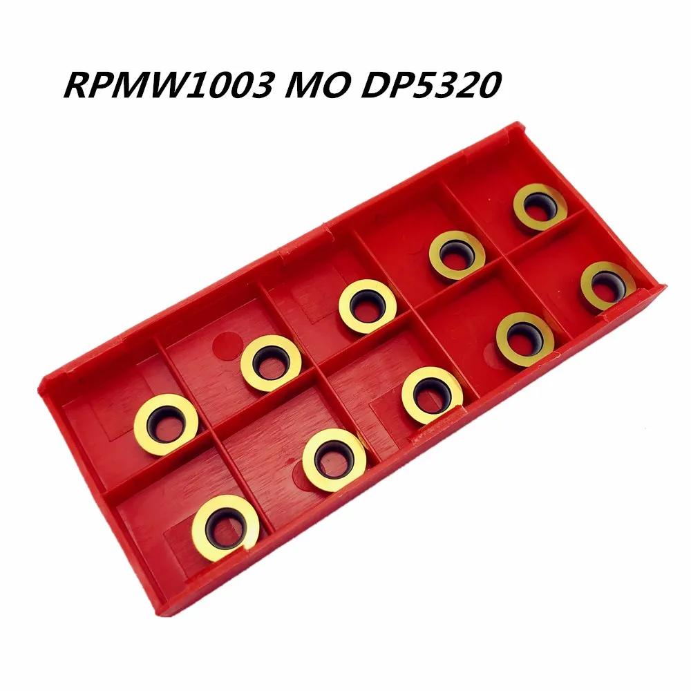 

20PCS Lathe tool RPMW1003 MO DP5320 new high quality carbide blade metal turning tools RPMW1003 lathe tool CNC milling cutter
