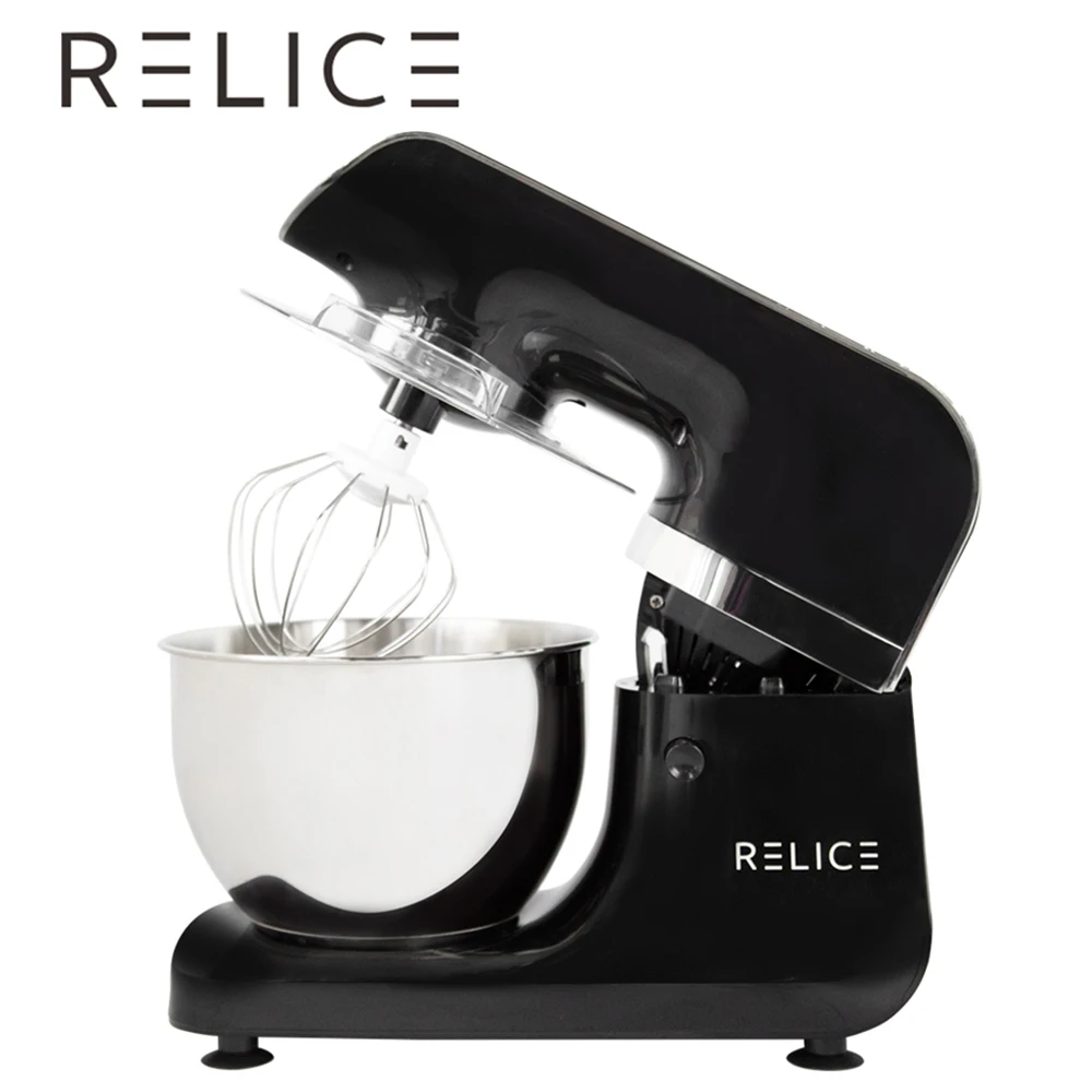 

RELICE Electric Stand Mixer 800W 6 Speed 3.2 Liters Household Kitchen Food Mixer Mixing Bowl Dough Hook Flat Beater Women's Day