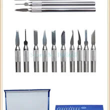 Воск, кухонный нож в комплект входят 10 шт. Скульптурное лезвие, воск керамическая глиняная скульптура Набор для моделирования инструмент, ювелирные инструменты