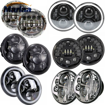 

Hot Selling 2pcs 7 Inch Round Led Driving Light H4 LED Car Headlight Kit Auto for Jeep Led Head Lamp Bulbs High Beam & Low Beam