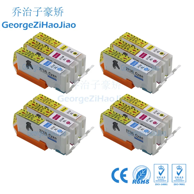 

270XL 4XCMY Compatible Ink Cartridges For canon MG5720 MG5721 MG5722 MG6820 Printer PGI270