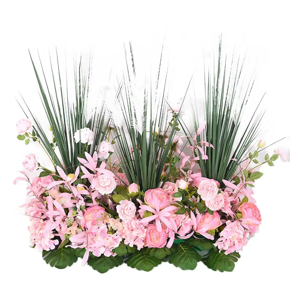 Artificial Silk Rose Row DIY Wedding Background Decoration Fake Flowers Party Events Opening Studio Props Dress Up Flower | Дом и сад
