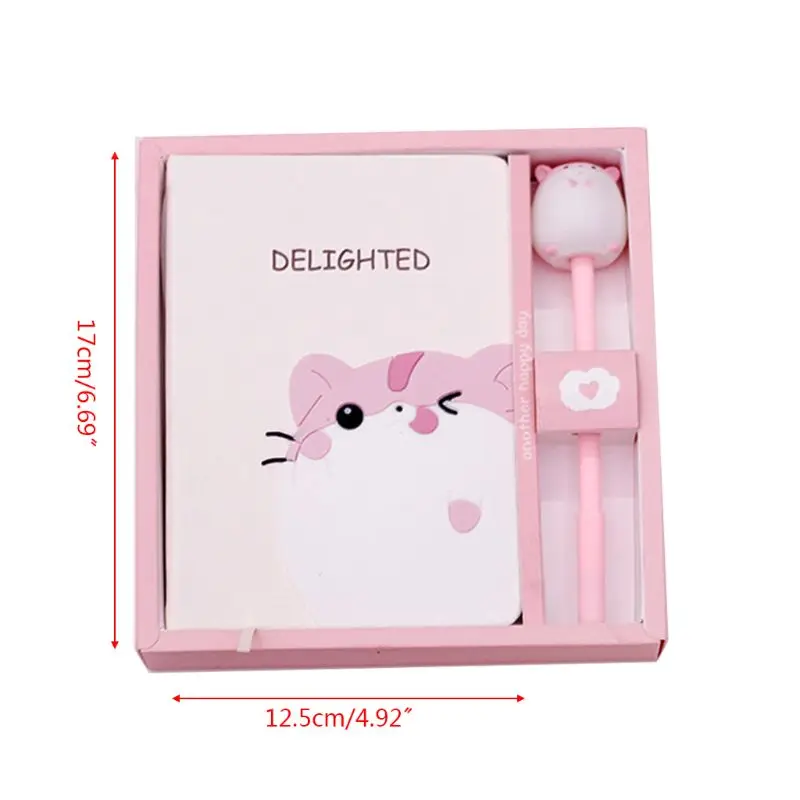 Kawaii Mouse записная книжка ежедневный журнал книга с ручкой набор канцелярских