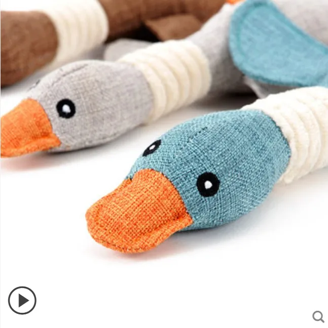 ANSINPARK lovely cat cat dog dog chew toy animal toy stuffed animal squirrel bite cloth fabric cartoon wild goose squeak toy j66