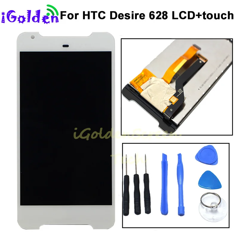 Для HTC Desire 628 ЖК дисплей сенсорный экран дигитайзер в сборе X мобильный телефон