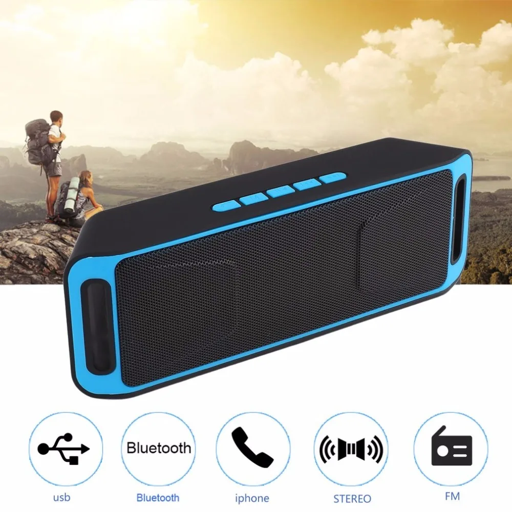 

Mini Wireless Bluetooth Speaker Portable Subwoofer support TF card USB Disk AUX FM Radio for iPhone Android Smart Phone