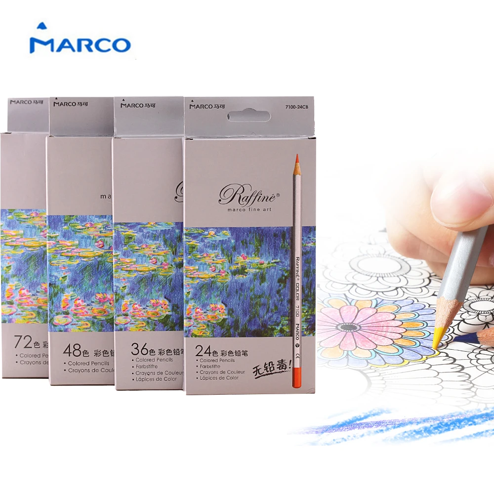 24 Colours Pencils Non-toxic Artist Colored Drawing Pencils Sketching