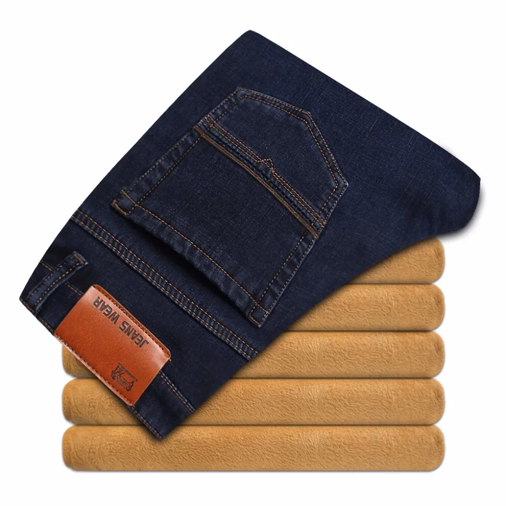 Buy Mens Winter Fleece Jeans Flannel Lined Stretch