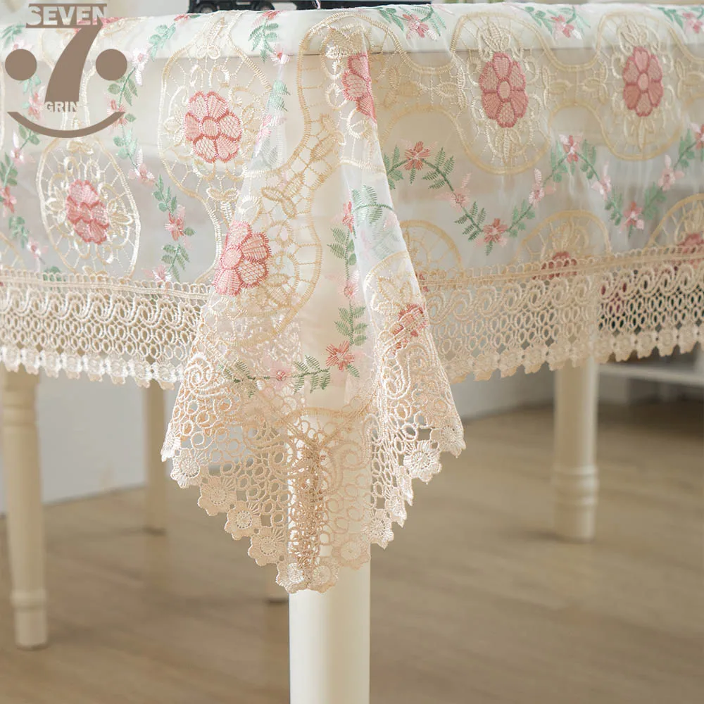 

Free Shipping Wedding Tablecloth Multicolor Modern Style Organza Embroidered Table Cloth For Banquet Party Decoration