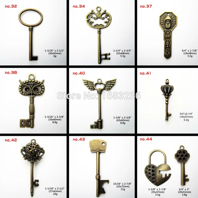 Ninth House Collection Skeleton Key Necklace