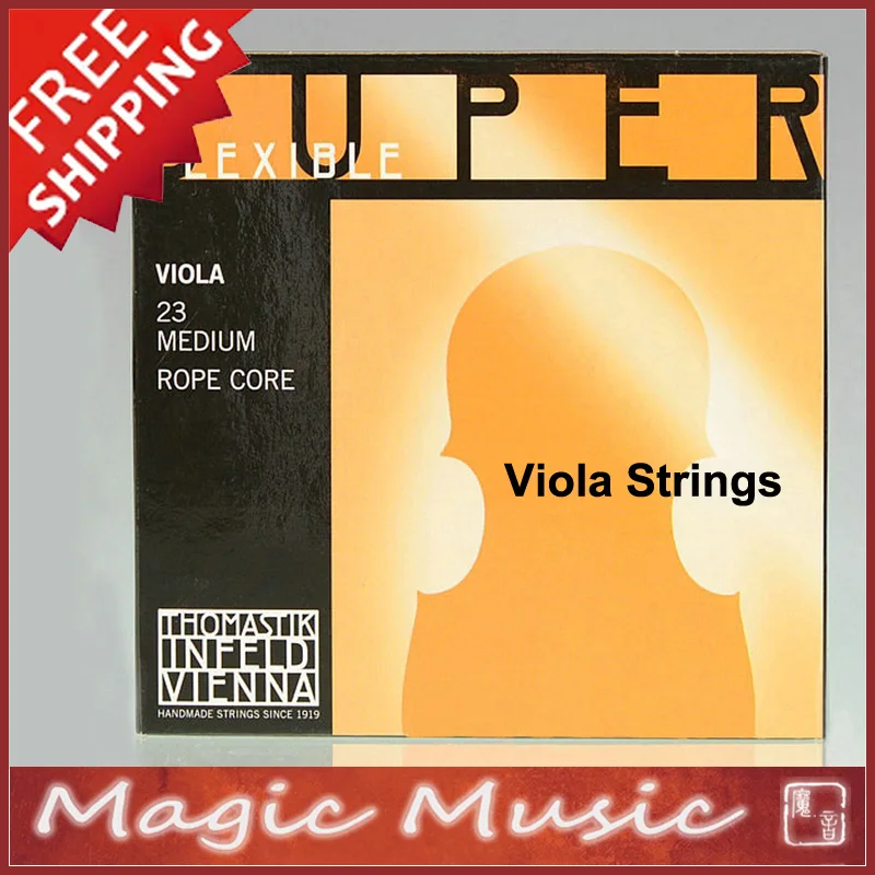 Free shipping! Thomastik Superflexible 23 Medium Viola Strings, Made in