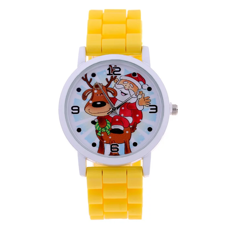Fashion Christmas Gift Children Watches Jelly Christmas Bracelet Quartz