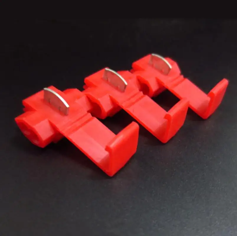 50pcs Electrical Wire Terminals Quick Splice Snap Lock Cable Crimp Connectors 22-10 AWG