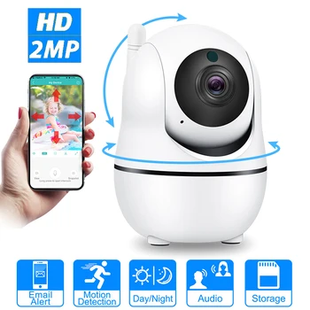 

Auto Tracking 2MP 1080P IP Wifi Camera Mini Cloud Storage IP Camera Wireless Motion Detection Two Way audio Home Security Camera