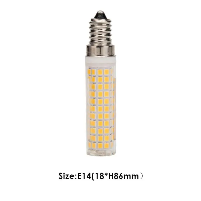 E14 136 SMD 2835 Светодиодный керамическая для зерен лампочки затемнения галогенные заменить лампу AC220-240V