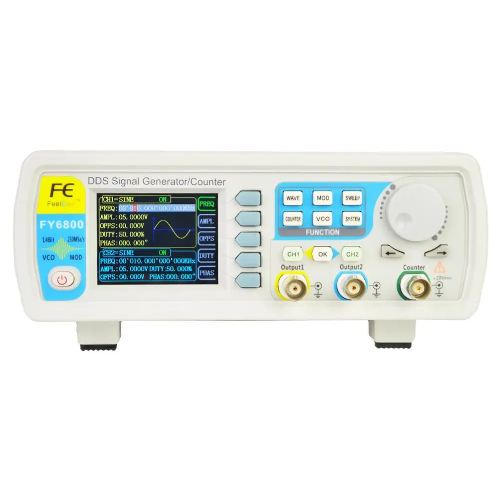 

Feelelec FY6800-60 Signal Generator Direct Digital Synthesis Frequency Generator
