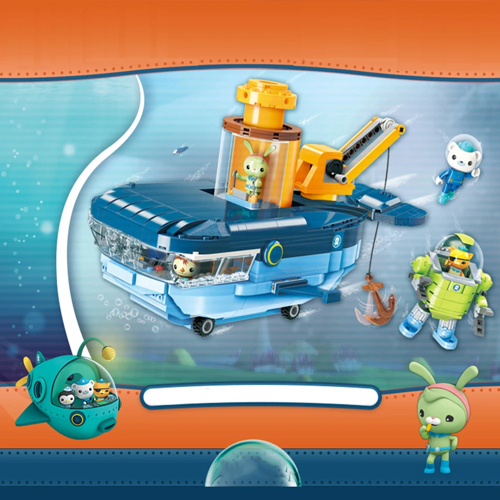 Les Octonauts Octopod Octopus Playset& Barnacles kwazii песо Inkling Duplo ENLIGHTEN кирпич детская игрушка строительный блок Octo-Pod