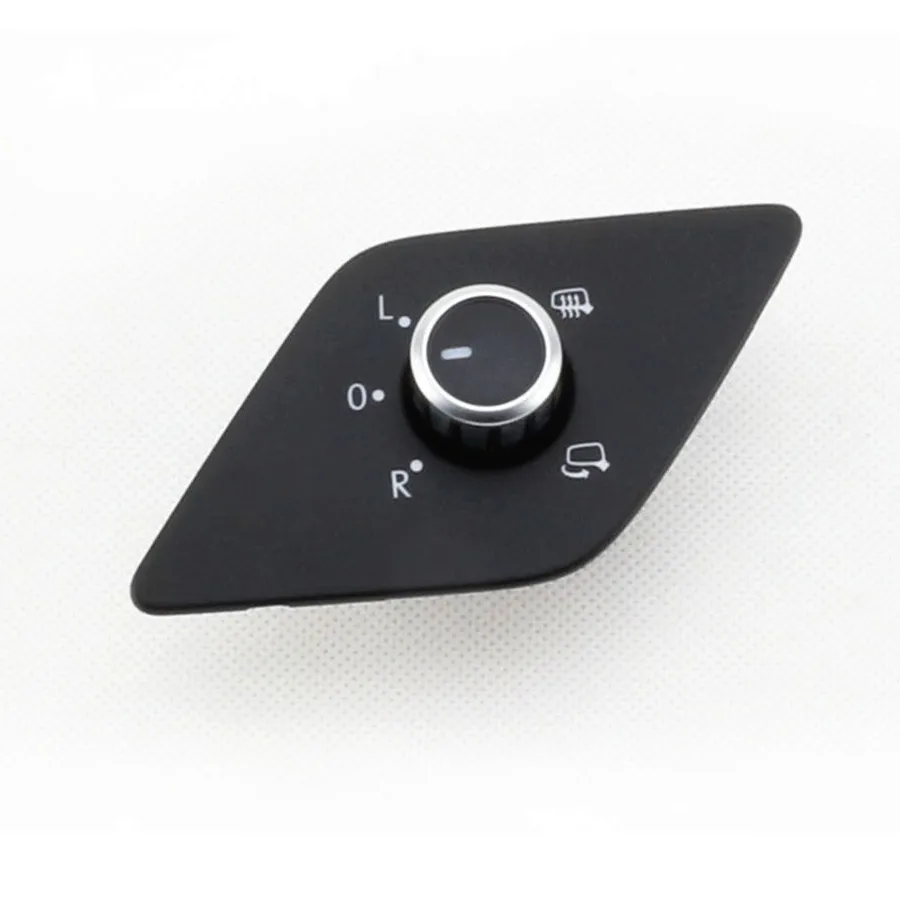VW New High Version Side Mirror Button Chrome Folding Heating Function Side Mirror Switch For VW