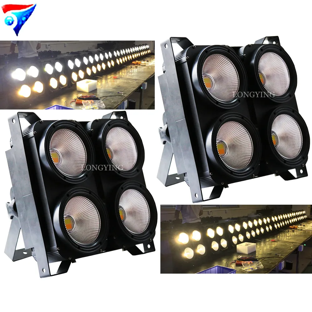 

4 Eye LED Cob Background Light 4*100W Led Par light Stage Effect Lights TV show Fill light