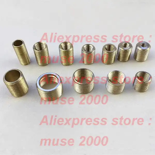 Laiton-Filetage Douilles m14-50 mm long Diamètre 10 mm 35 mm