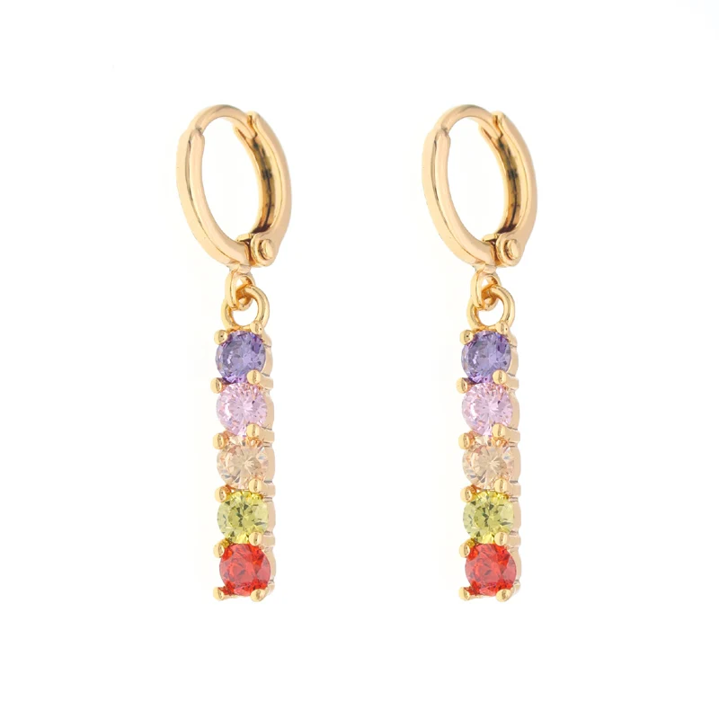 

Colorful Drop Gold Earings Long Earrings Women Oorbellen Boucle D'oreille Kolczyki Aretes Largos Orecchini Donna Uzun Kupe E2654