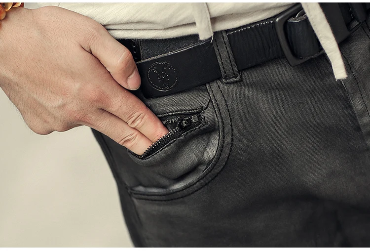 Метросексуал Для мужчин Новые Летние Ретро Slim Fit мыть джинсы мужские черные Повседневное модные Хлопковые фирменные носки дизайн джинсы