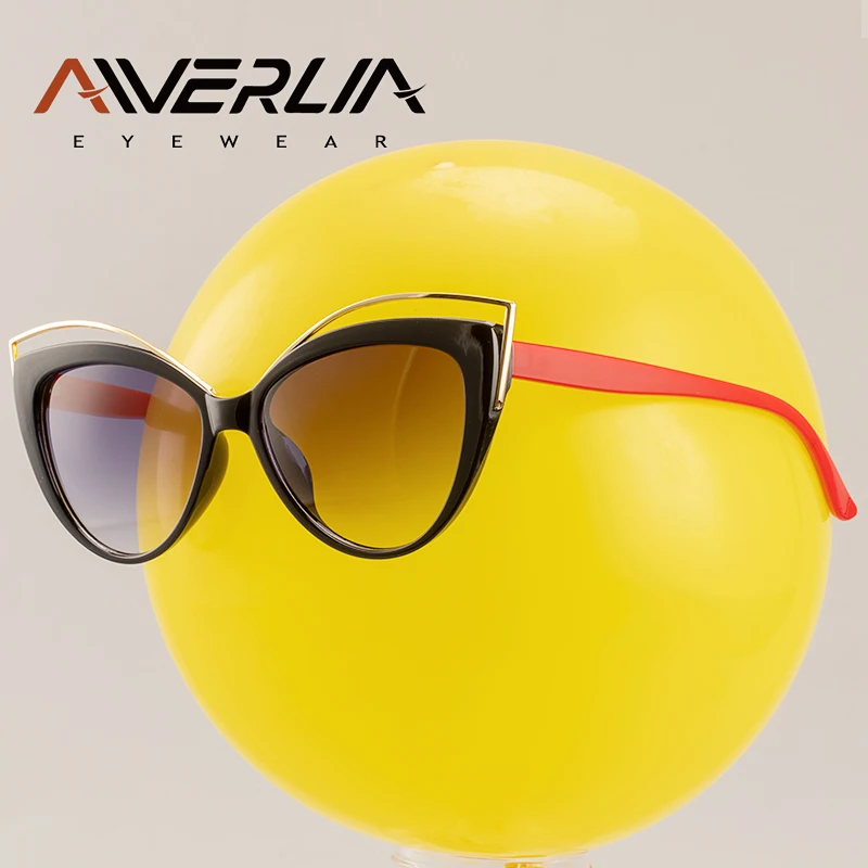 Женские очки кошачий глаз AIVERLIA Винтажные Солнцезащитные с градиентом UV400 AI43 на