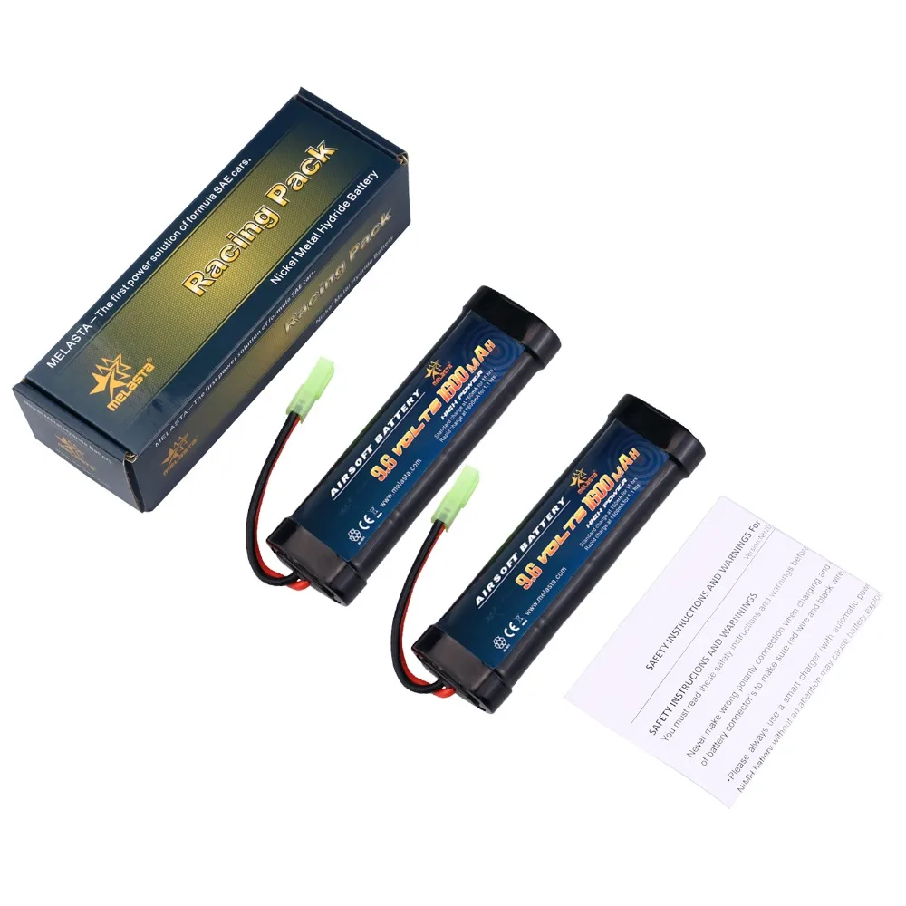 Melasta 8S 2/3A 9,6 v 1600mAh NiMH плоский аккумулятор с мини-коннектором Tamiya для страйкбола пистолетов серии AK Mini или модифицированных AEG